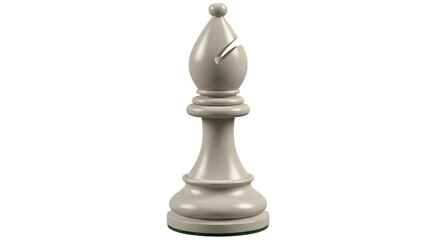 Isolated White Chess Bishop