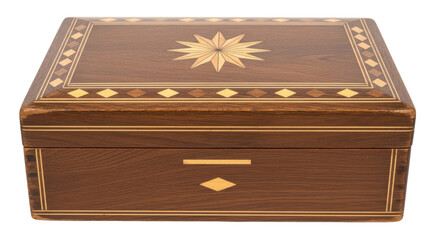 Isolated Wooden Decorative Box