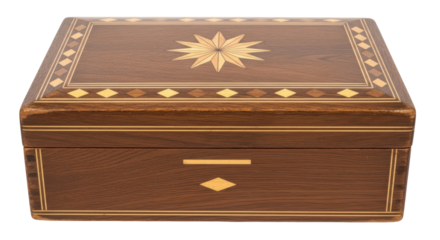 Isolated Wooden Decorative Box