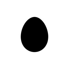 Parrot egg silhouette vector flat illustration design. 