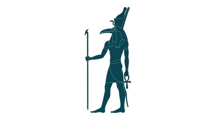 Isolated Egyptian God