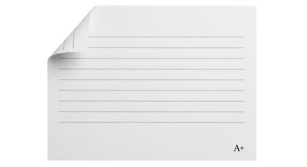 Isolated Sheet of Paper