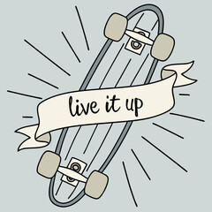 Hand-drawn vector illustrations depicting an abstract background, food sets, and food labels, ideal for business concepts, symbols, or card designs