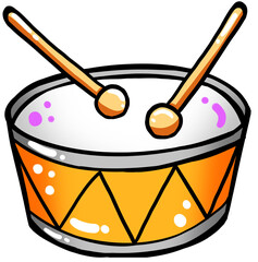장난감 드럼 일러스트요소