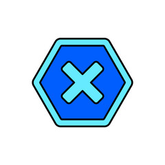 Icon a prohibited, isolated against a clean background.
