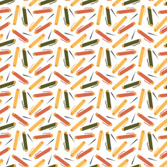 Seamless pattern with colorful yarn spool. Repeating background of sewing thread