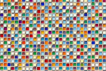 Fototapeta premium Mosaic Tile Small pieces of colored glass or ceramic arranged in