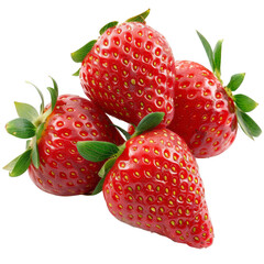 Close-up of fresh, red strawberries