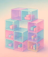 Soft Stack – Modular Acrylic Shelves