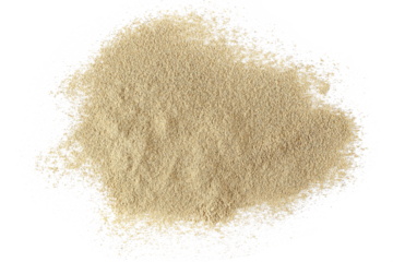 Cardamom ground pile isolated on white background