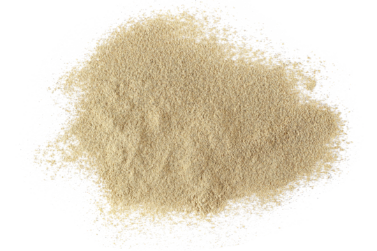 Cardamom ground pile isolated on white background