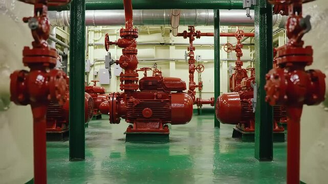 Exploring a Ship's Fire Pump Room Engineering Marvels
