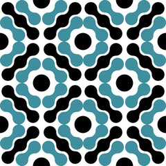 geometric pattern that resembles interconnected shapes, often referred to as a seamless pattern. 