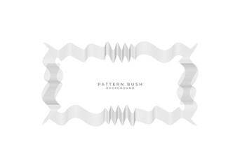 Obraz premium Abstract Wavy Lines Frame on White Background - Modern Monochrome Design Element