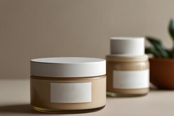 Beauty product cream jar