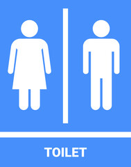 Public Restroom Gender Neutral Toilet Pictogram for Clear Signage and Accessibility Needs