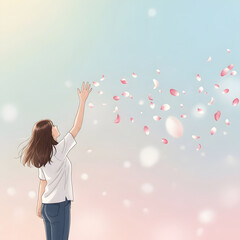 봄날의 벚꽃 편지