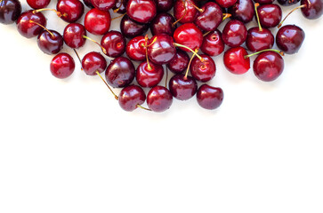 Cherry on a white background