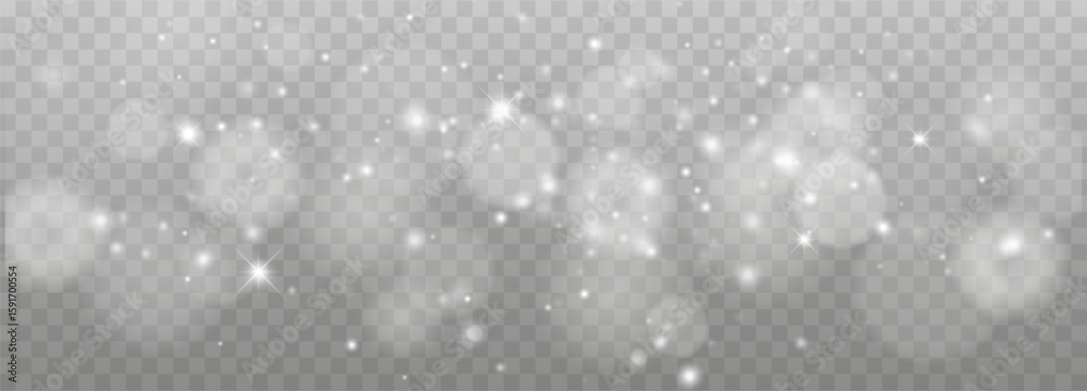 Canvas Prints glowing light effect with many glitter particles with transparency. vector starry cloud with dust. m