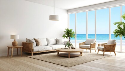 Coastal living room with ocean view (1)