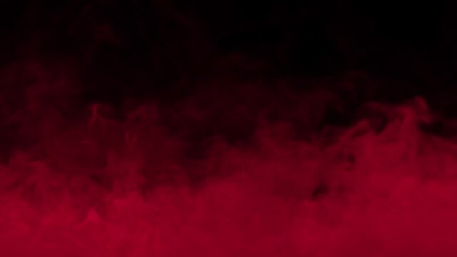 Red smog mystical soft flow on darkness background effect rendering