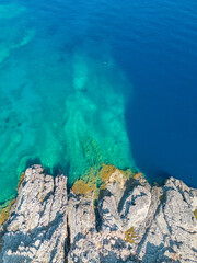 Aerial View of RT Veslo Camp and Rocky Beach