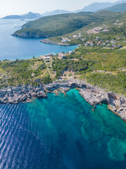 Aerial View of RT Veslo Camp and Rocky Beach
