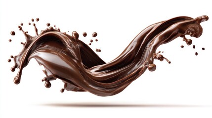 Chocolate liquid splash