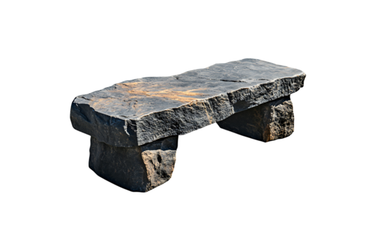 The elemental comfort a stone bench high quality realistic image