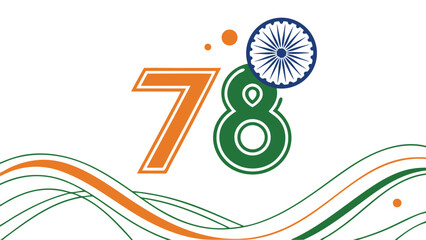 Anniversary 78 commemorative graphic design