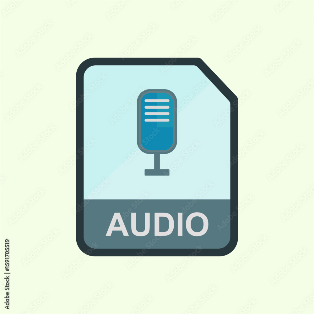 Fototapete audio icon. icon related to design elements. suitable for web site, app, user interfaces,element, pr