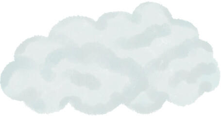 illustration of hometown with crayon coloring style