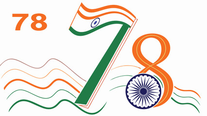 Indian flag design number 78