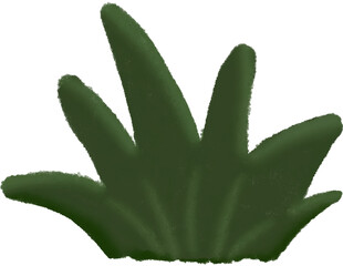 illustration of hometown with crayon coloring style