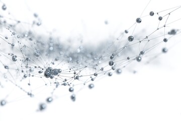 Abstract network of interconnected spheres