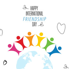 Happy International Friendship Day Vector Illustration