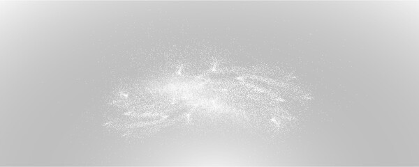 Christmas glowing bokeh confetti light and glitter texture overlay for your design. Frosting effect sugar png, salt and flour for baking, with powder white and isolated on transparent background.	
