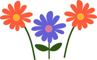 Swaying Yellow and Red Tulip Trio