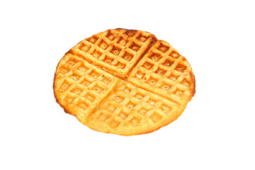 Thai waffles isolated on white background, Thai Waffles Thai desserts the market in Thailand.