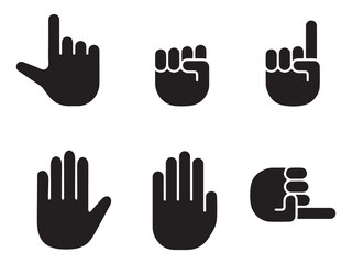 Hand Gesture & Interaction Icon Set