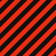 Red Black Diagonal Warning Stripes Background