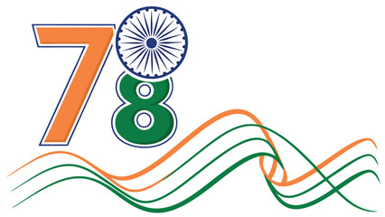 78th anniversary national celebration graphic