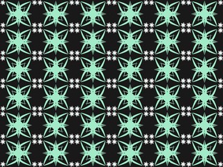 seamless pattern with green leaves
