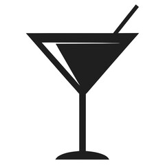cocktail glass with a cocktail