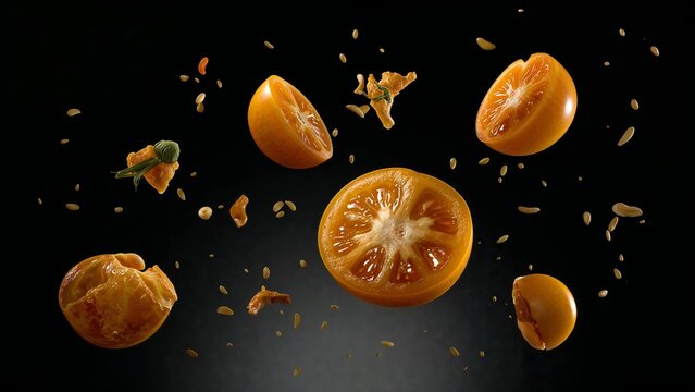 Close up shot of a vertical garden with green leaves and a wooden frame on the left side of the shot