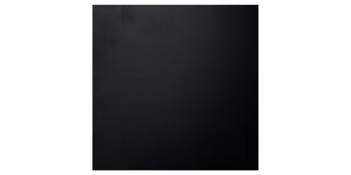 a solid black surface, suggesting a sense of emptiness or minimalism.