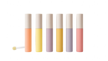 Colorful lip glosses in tubes (2)