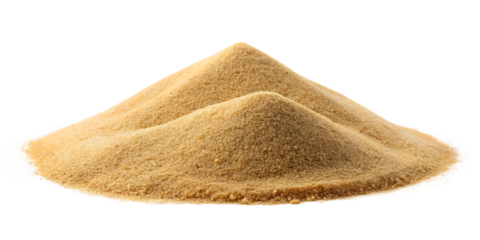 desert sand like mountain isolated on white background, png, ai generated.