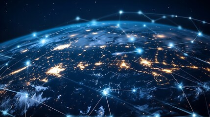 Global Network Connecting Earth, Cities, and Technology for a Digital World