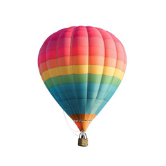 Colorful hot air balloon against black (1)